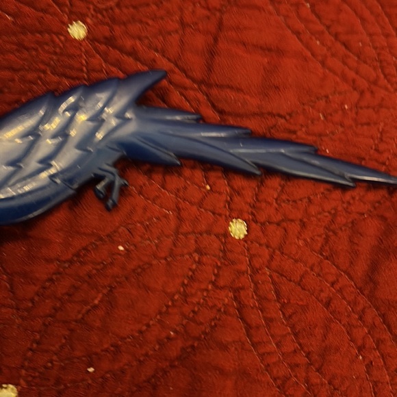 Vintage Buch Deichmann Copenhagen Denmark Big Parrot Bird Brooch Pin Large blue - Picture 4 of 4